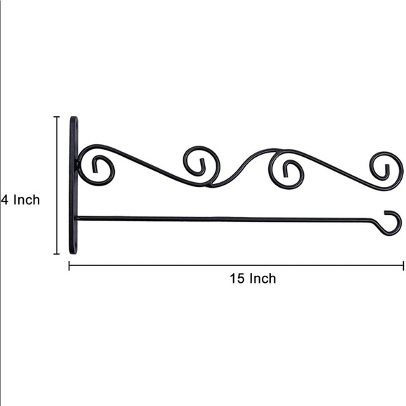 NWT HCX Black Wall Garden Flag Holder Stand Wall Stand Mailbox Pole Hanger Porch - Picture 3 of 9